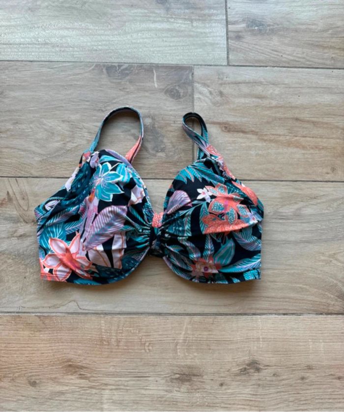 Haut maillot de bain Rouge Gorge 90E Emboîtant