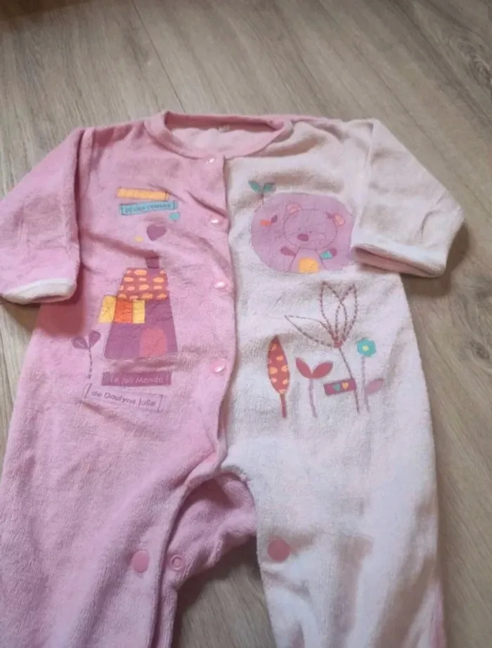 Pyjama velours 3 mois - photo numéro 2