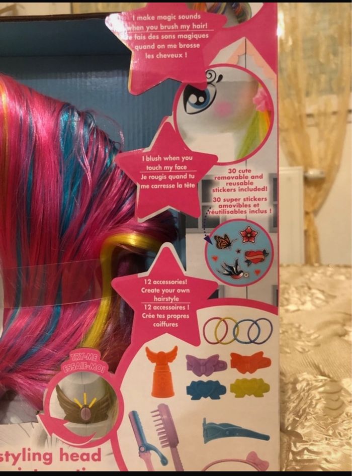 Tête à coiffer licorne interactive Lexibook - photo numéro 3