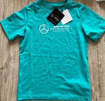 T-shirt enfant Mercedes AMG Petronas F1 – Officiel – Neuf étiquette – Taille 128 (8 ans)