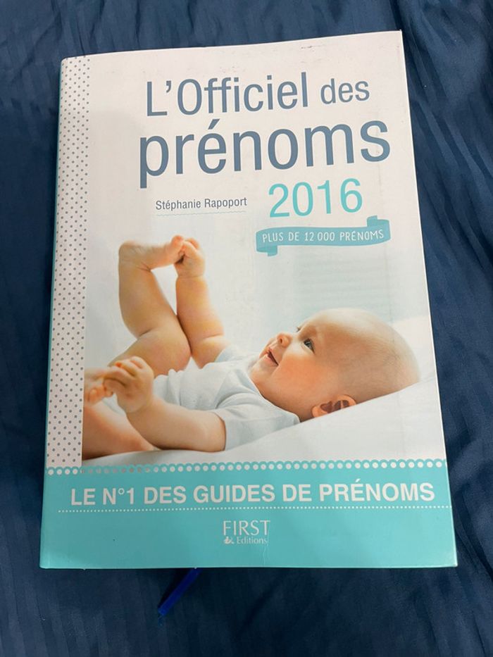 Livre des prénoms 2016