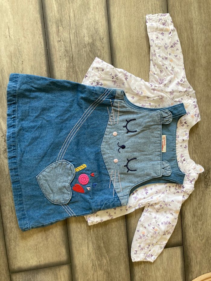 Robe et chemisier 6M