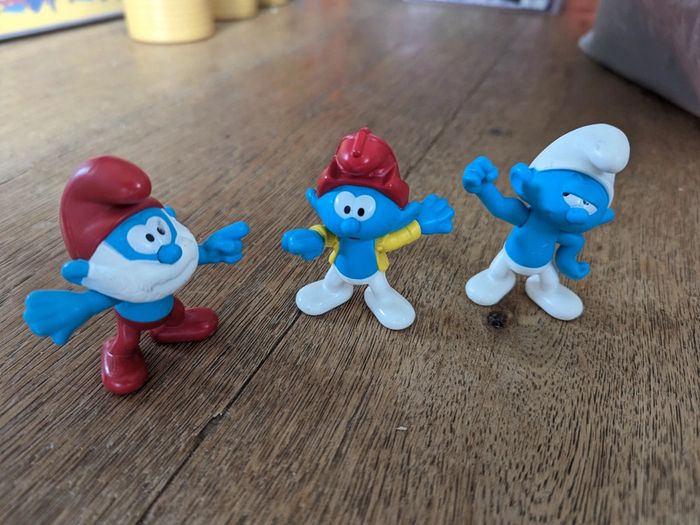 Lot 3 figurines Schtroumpfs mc Donald's