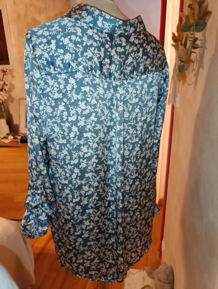 Sublime chemisier en satin Gemo taille 44 - photo numéro 9