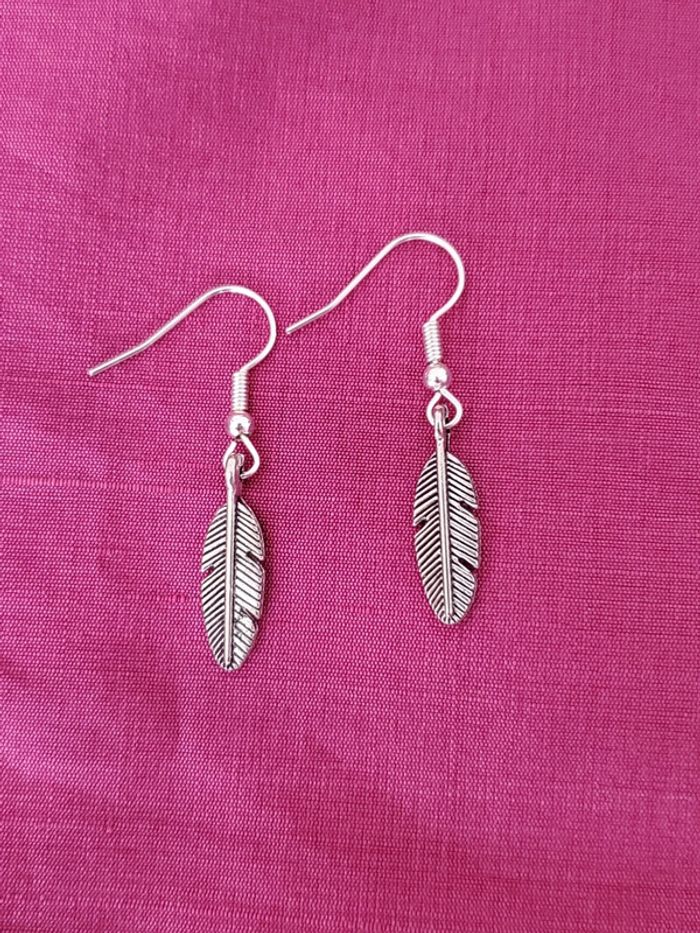 Boucles d'oreilles plume