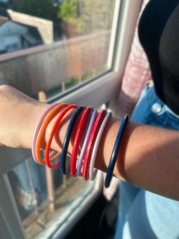 Lot Bracelets fins couleurs