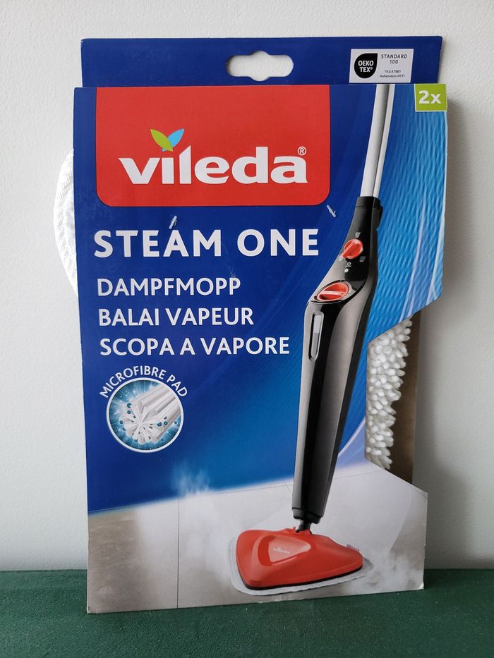 Lot de 2 microfibres pour balai vapeur Vielda Steam One neuve forme de triangles Neuf