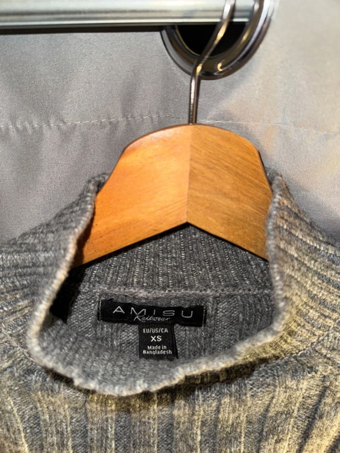 Pull gris Amisu - photo numéro 2