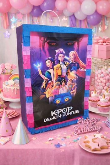 pinata k-pop demon hunters - Anniversaire kpop huntrix 