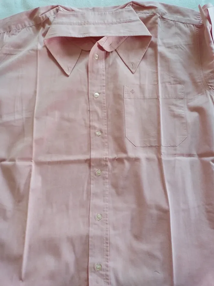 Chemise Homme Rose Manches Courtes - photo numéro 4