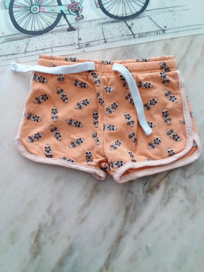 Short orange motif Mickey Disney baby