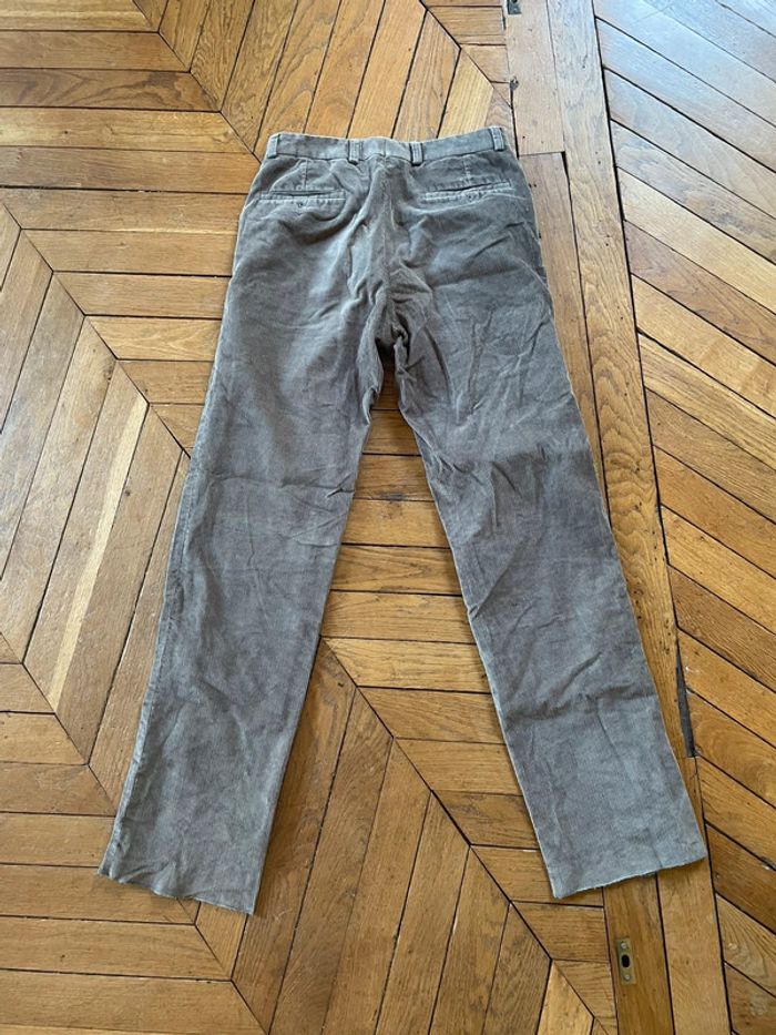 Pantalon Vintage Straight en velours côtelé marron - photo numéro 2