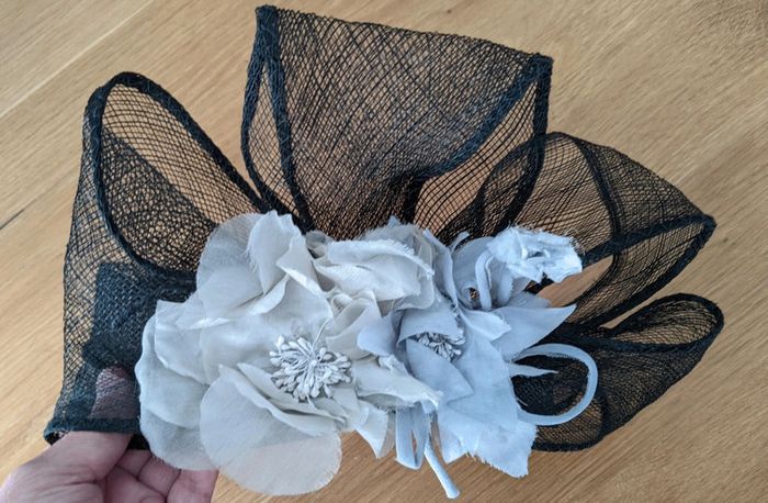 Headband mariage noir et gris - photo numéro 6