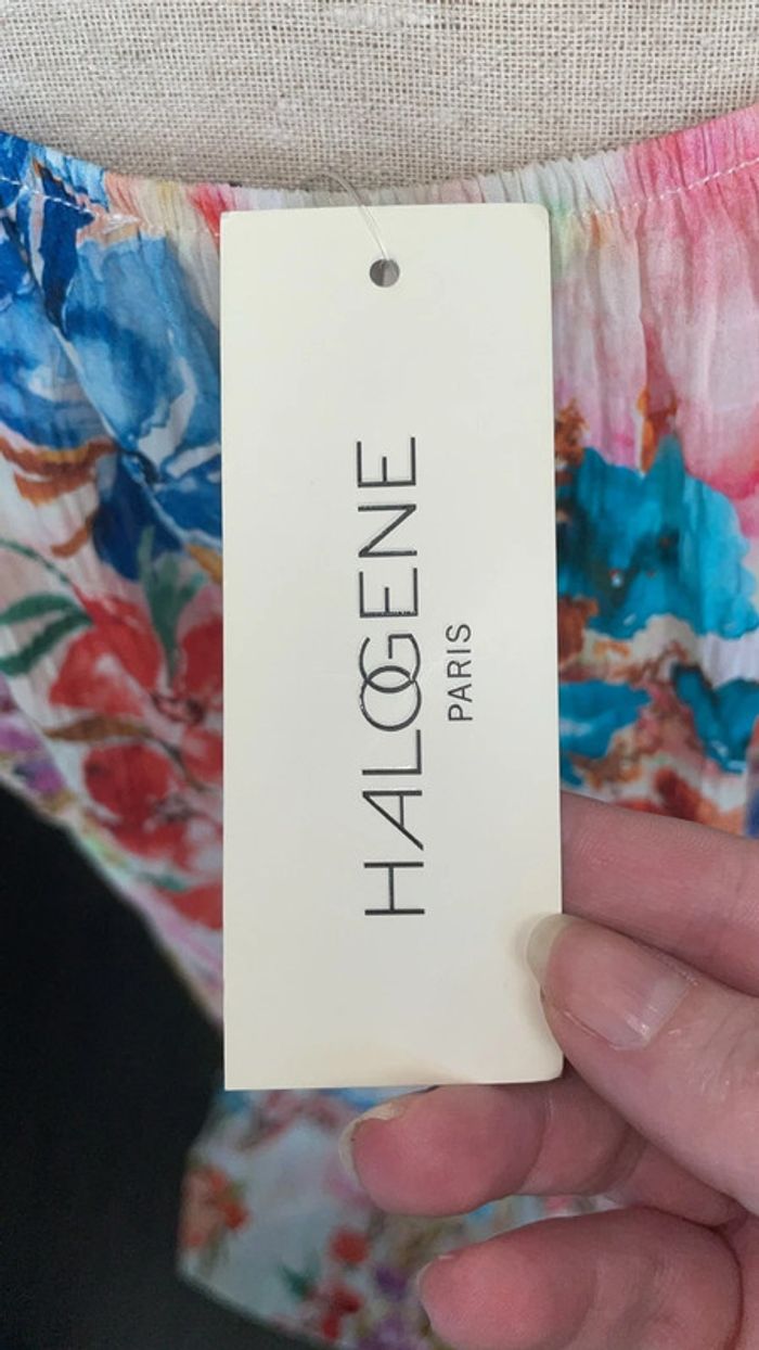 Robe longue florale Halogene Paris - Neuve, T.M, Made in France - photo numéro 5