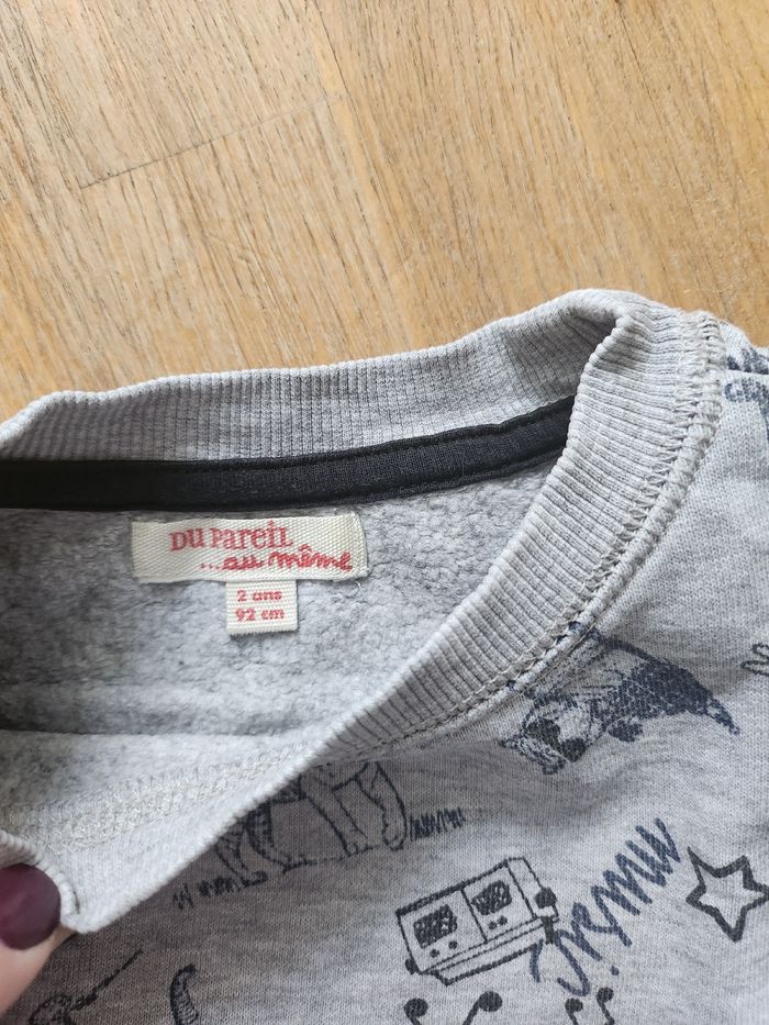 Pull gris - photo numéro 3