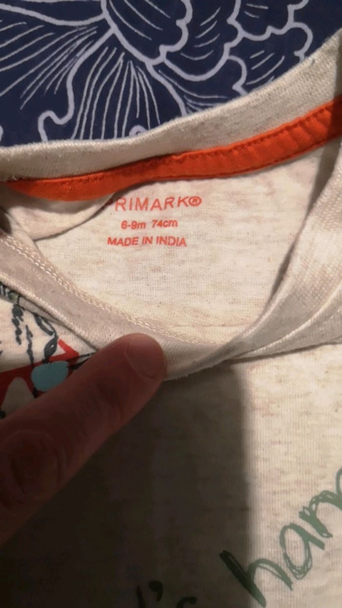 #t-shirt MC bébé garçon 6-9 mois - photo numéro 2