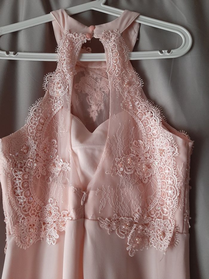 Robe fête cérémonie en dentelle et perle flower by charm's Paris - photo numéro 5