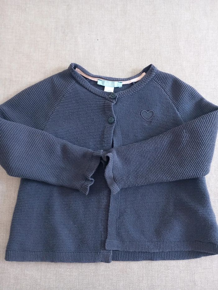 Gilet bleu Obaïbi 23 mois TBE - photo numéro 5