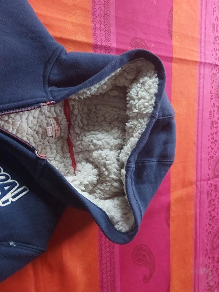 Sweat zippé doublé DPAM - photo numéro 2