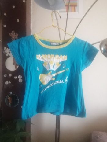 🌸Tee-shirt bleu /jaune H. Morgan international Taille 12 ans 🌸