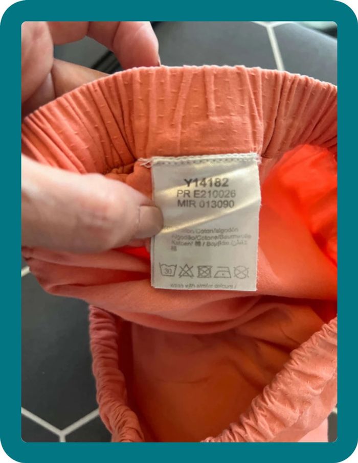 Short coton texturé corail 10 ans - Carrément Beau - photo numéro 5