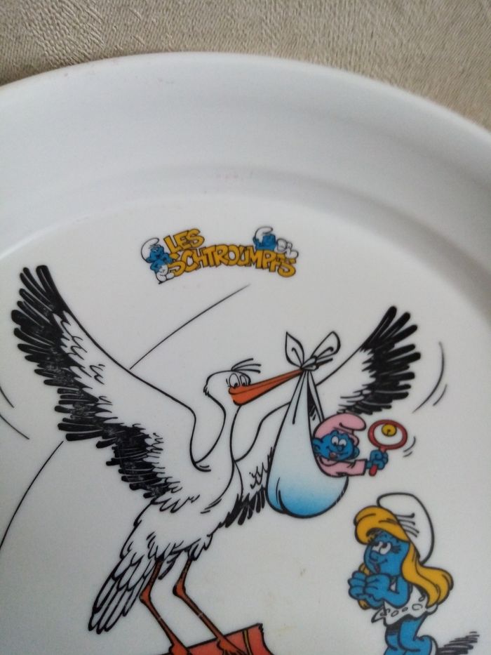 Assiette enfant Schtroumpf - photo numéro 4
