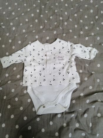 Body avec pull 0 mois