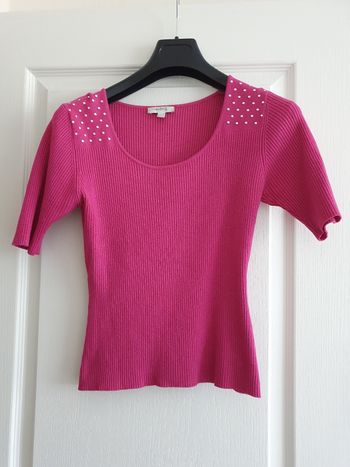 Haut fuchsia manches courtes 1 2.3 taille 34/36