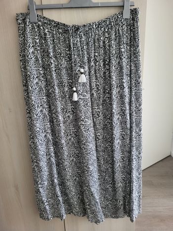 Jupe longue La Halle XL noir et blanc