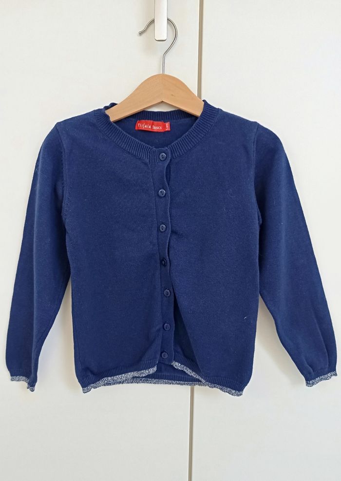 Gilet bleu Tissaia 5 ans