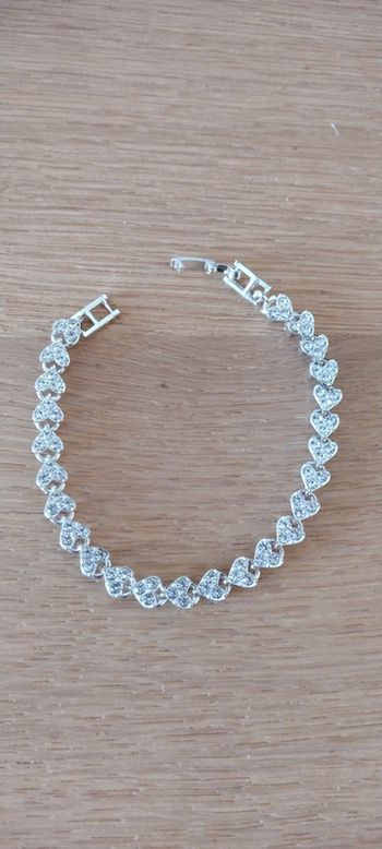 Bracelet coeur strass