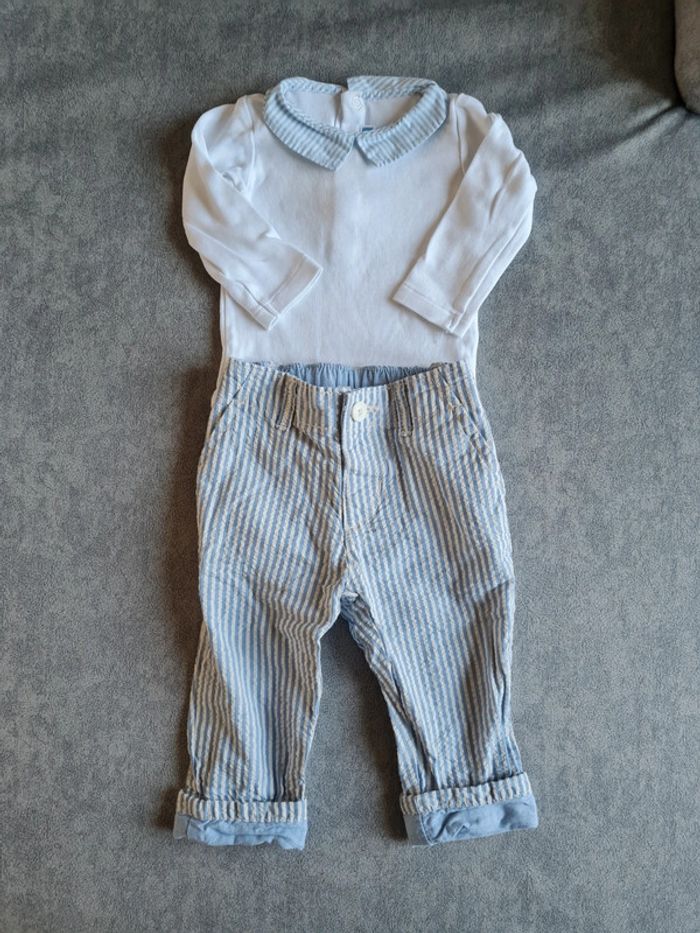 Ensemble bodie + pantalon 6 mois