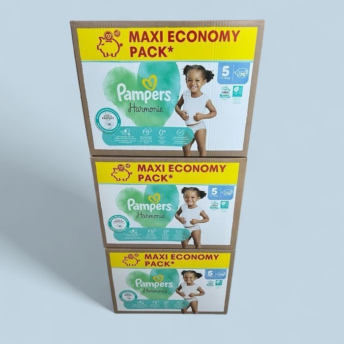 3x cartons Pampers Harmonie Taille 5 - 210 couches