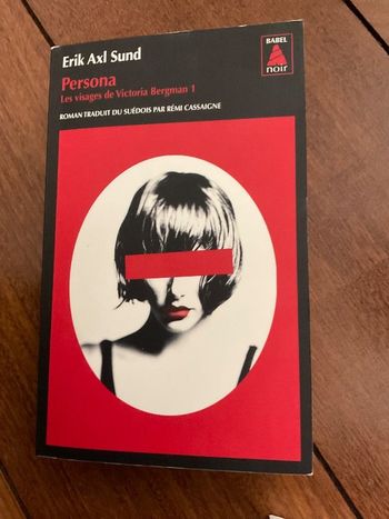 livre persona erik axel sund babel noir