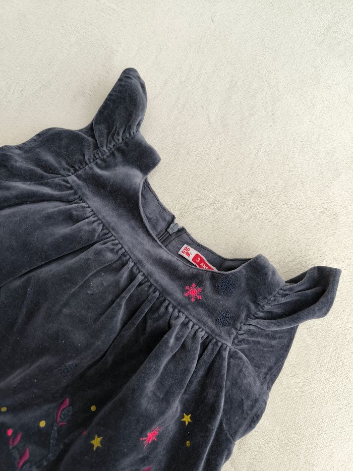 Robe velours fille DPAM 3 ans - photo numéro 4