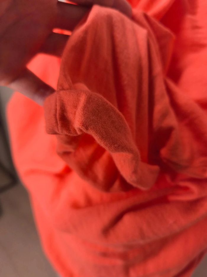 Blouse Eric Bompard Femme Cachemire Taille XL Orange - photo numéro 6