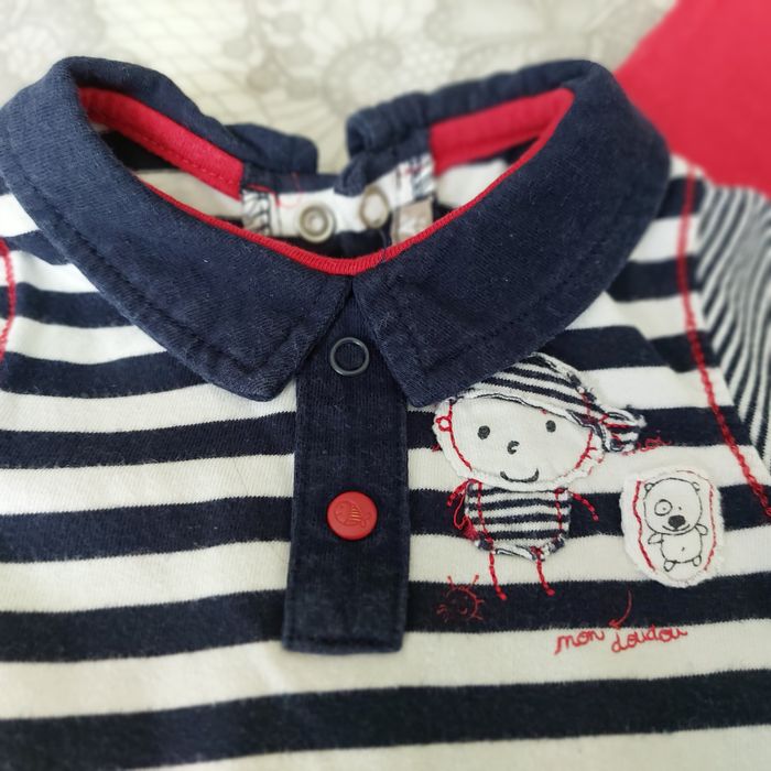 Lot 4 tee shirt - body bébé garçon 6-9 mois - photo numéro 2