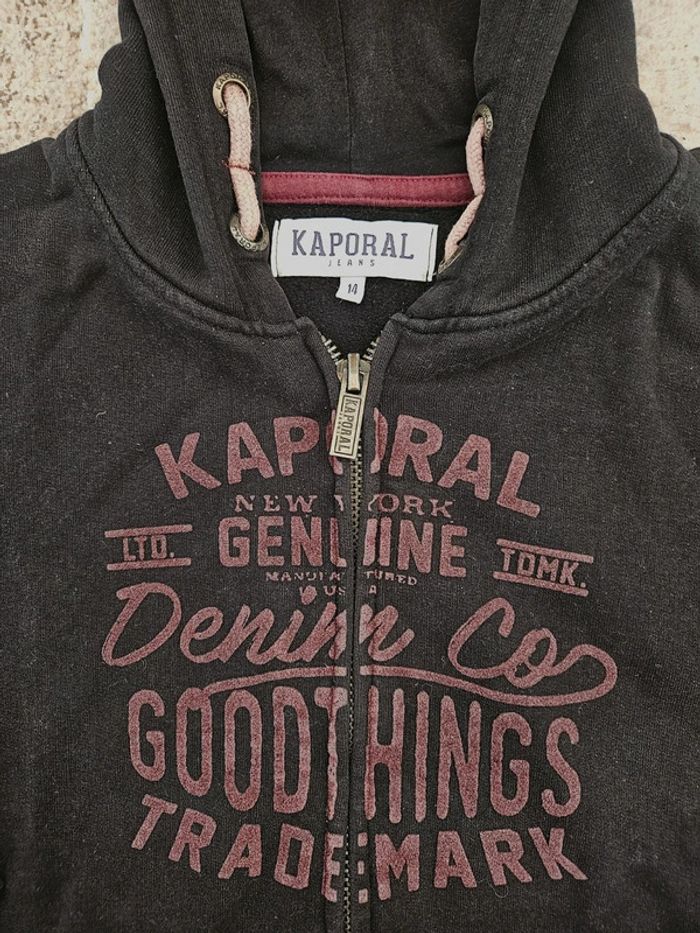 Gilet zippé à capuche Kaporal 14 ans - photo numéro 3