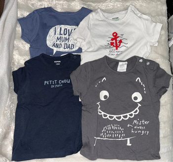 4 t-shirts manches courtes