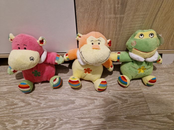 Lot de 3 peluches