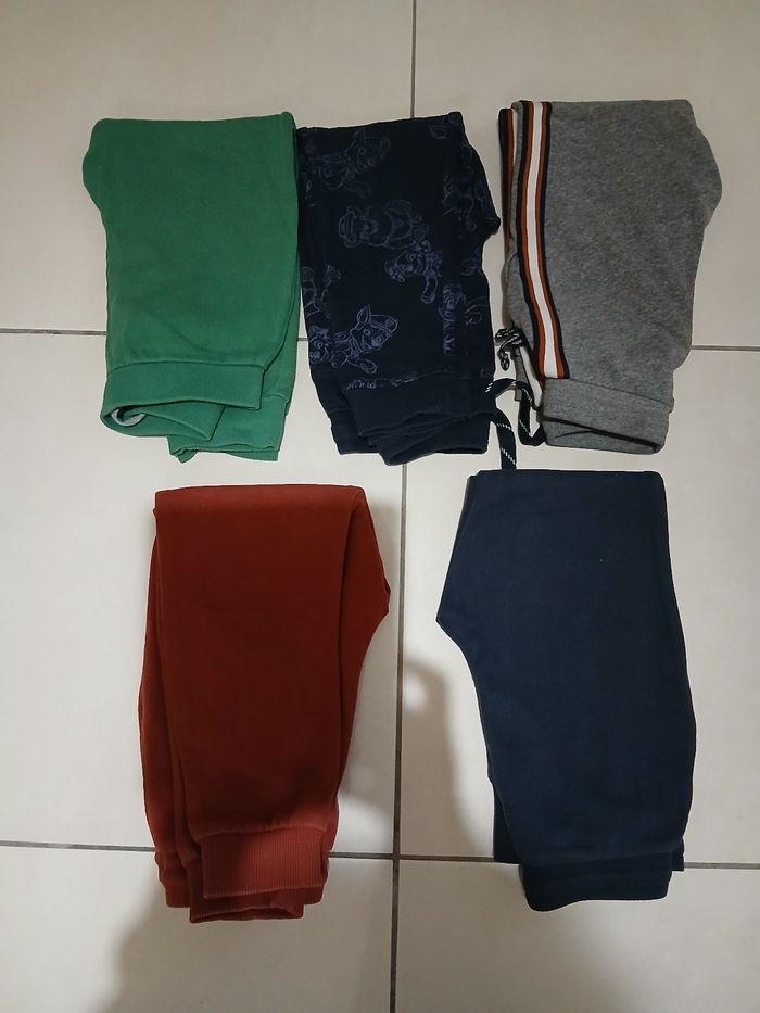 Lot de 5 joggings molletonnés chauds