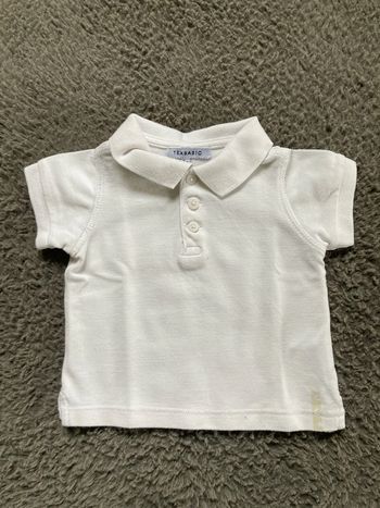 Polo MC blanc 9 mois