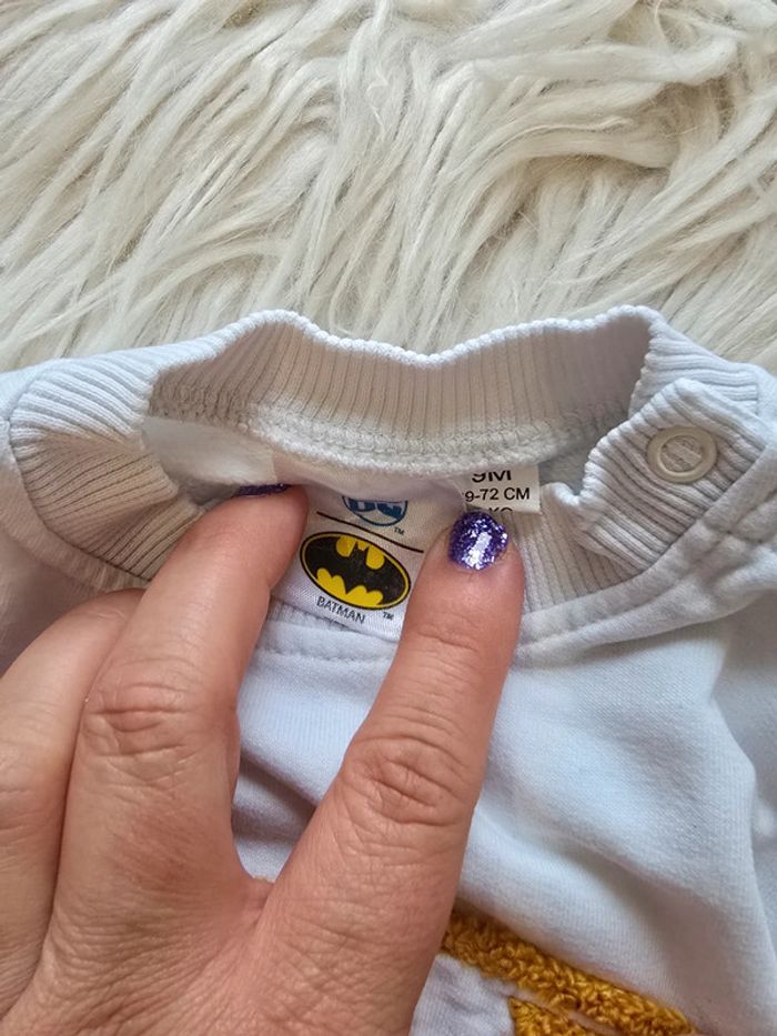 Pull batman blanc - photo numéro 3