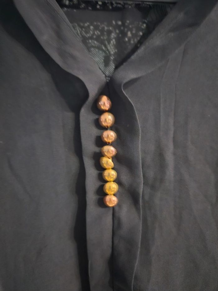 Blouse noir dentelle - photo numéro 2