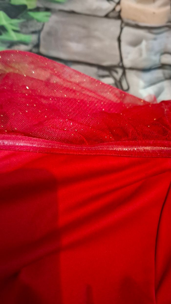 Robe bustier rouge brillante - photo numéro 9