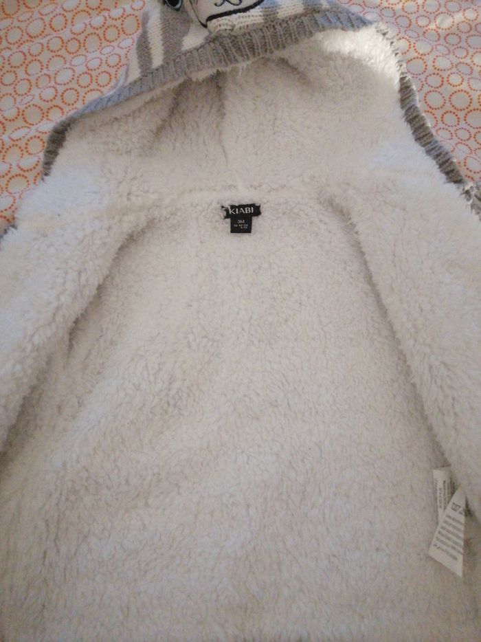 Gilet chaud à capuche Kiabi 3 mois - photo numéro 2
