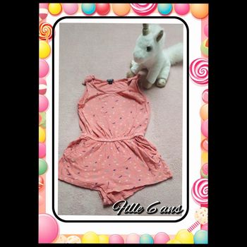Combishort feuillage 6 ans