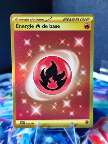 Carte pokémon 🇨🇵 Énergie de base 230/197 Gold flammes obsidiennes