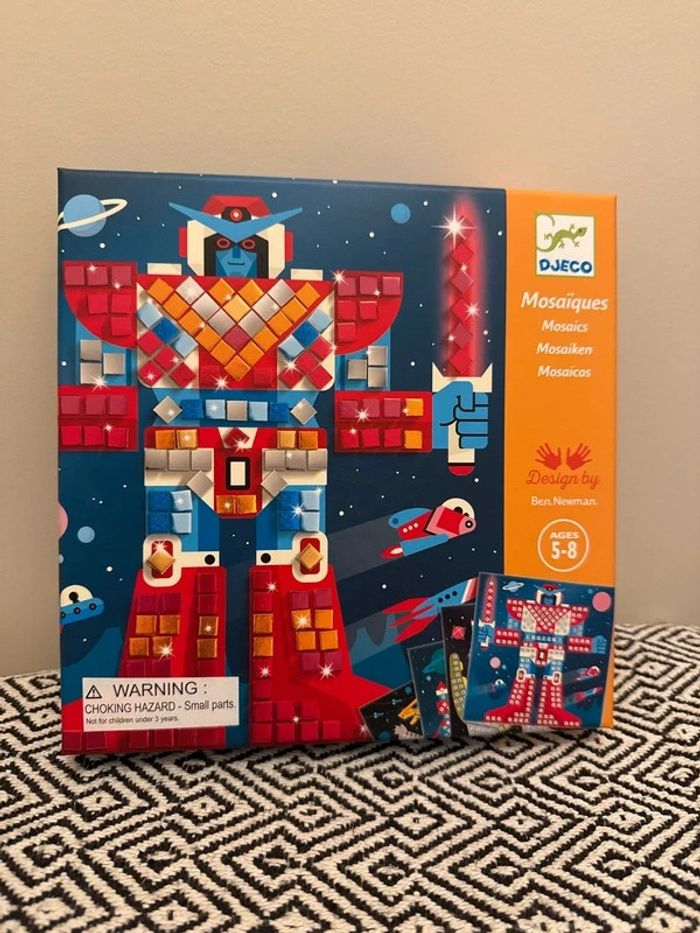 Djeco - Coffret kit créatif Mosaïques : Space Battle - 5 ans et +