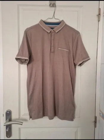 Polo marron clair homme devred taille M/38